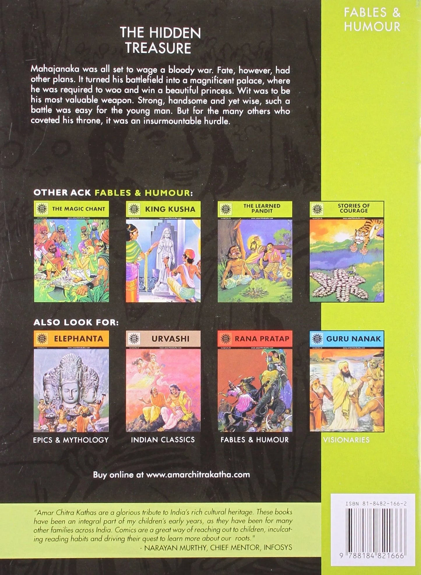 Amar Chitra Katha - The Hidden Treasure - Wisdom Wins A War