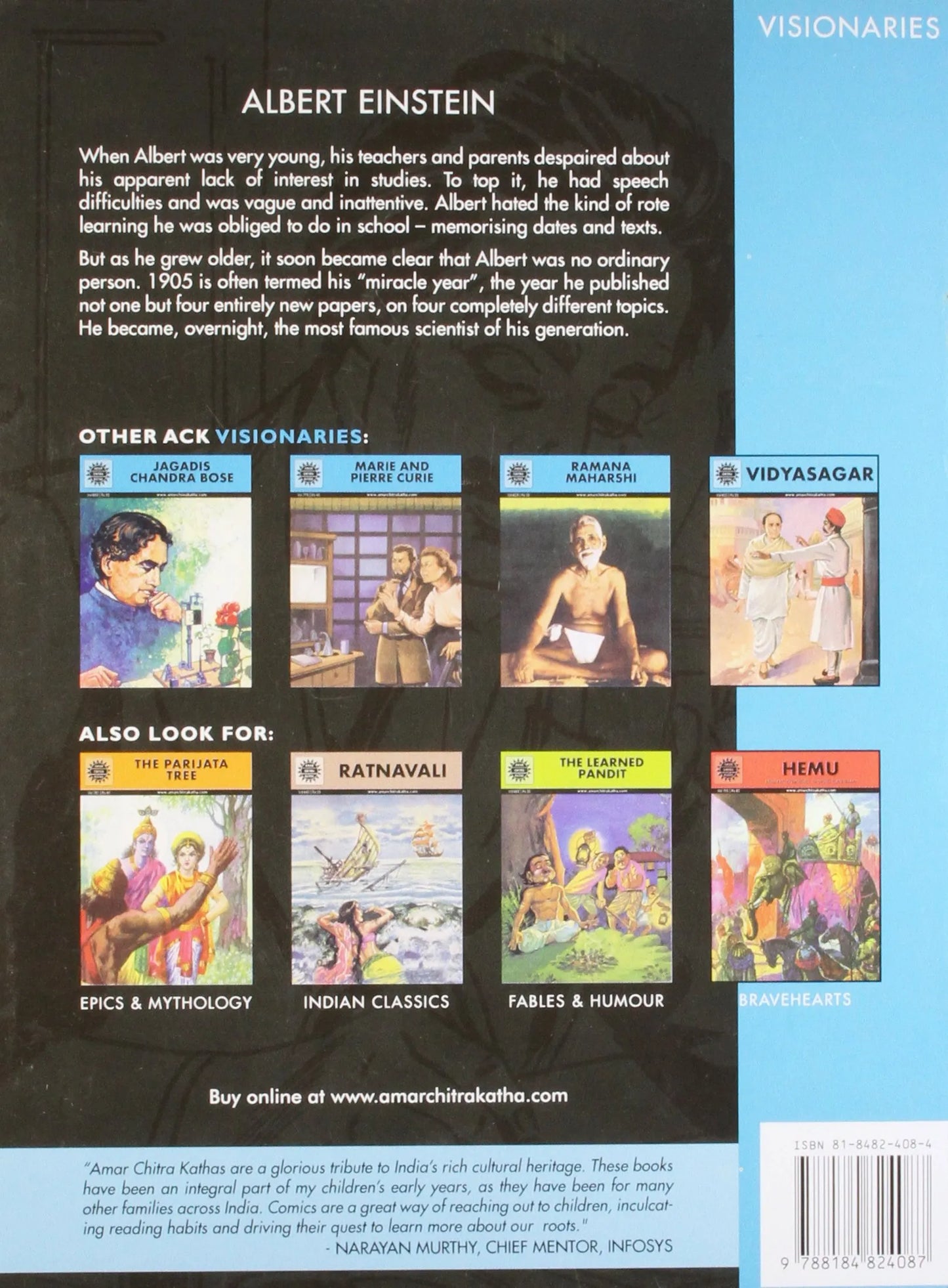 Amar Chitra Katha - Albert Einstein - He Never Stopped Questioning