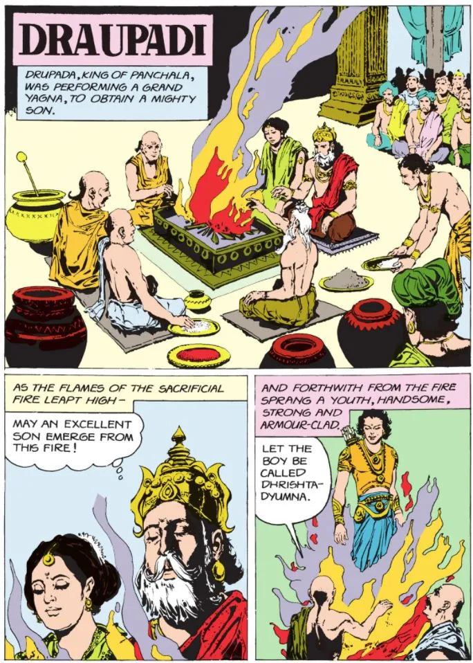 Amar Chitra Katha - Draupadi - The Dusky Firebrand