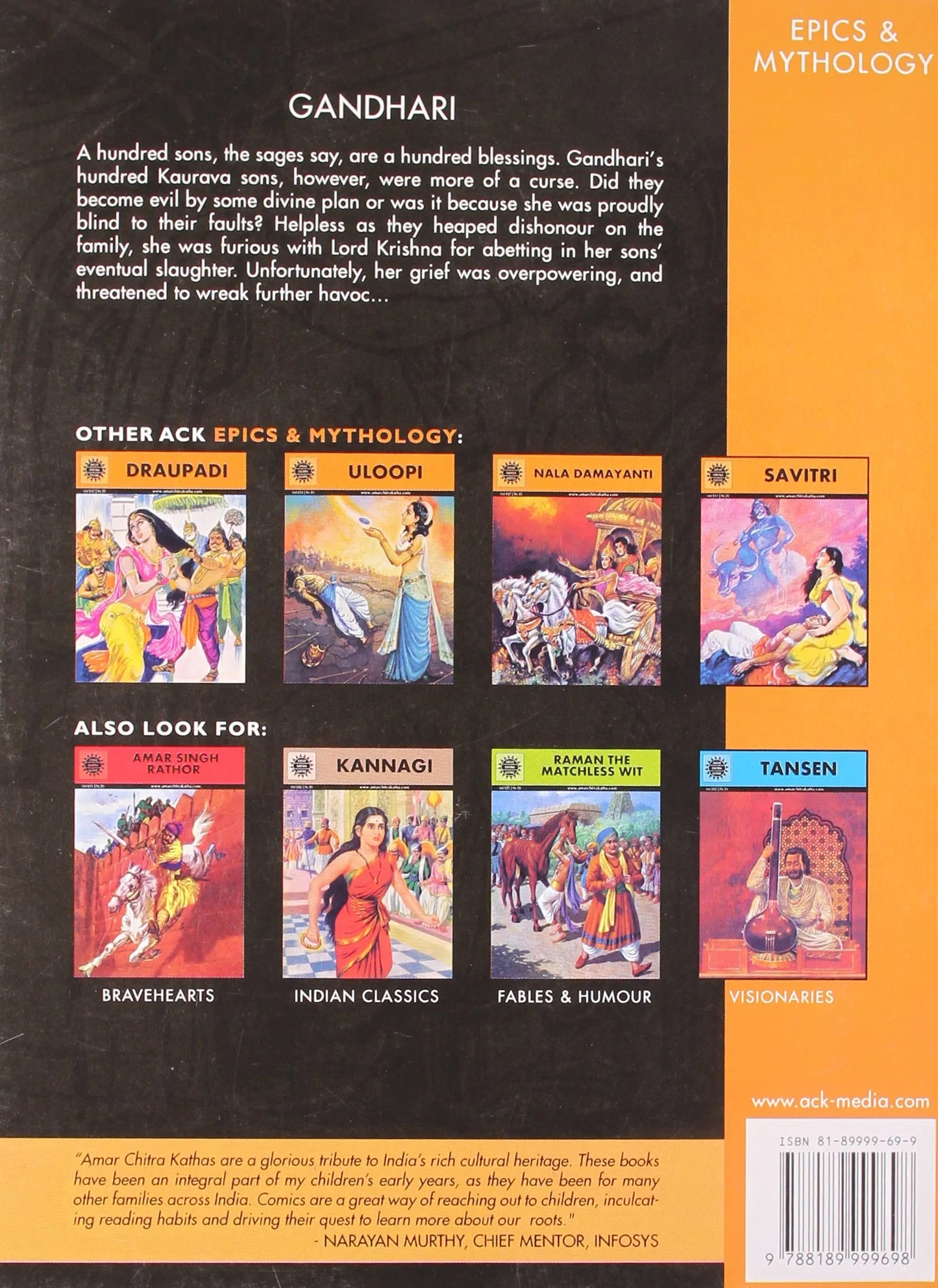 Amar Chitra Katha - Gandhari - A Mother Blinded By Love