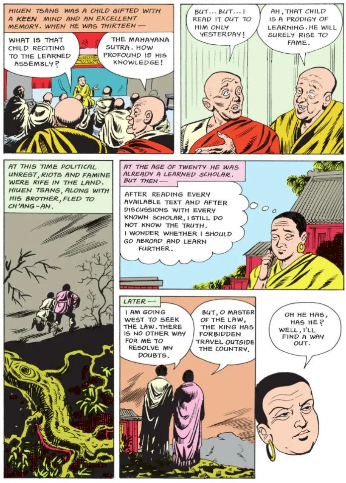 Amar Chitra Katha - Hiuen Tsang - A Buddist Pilgram from India