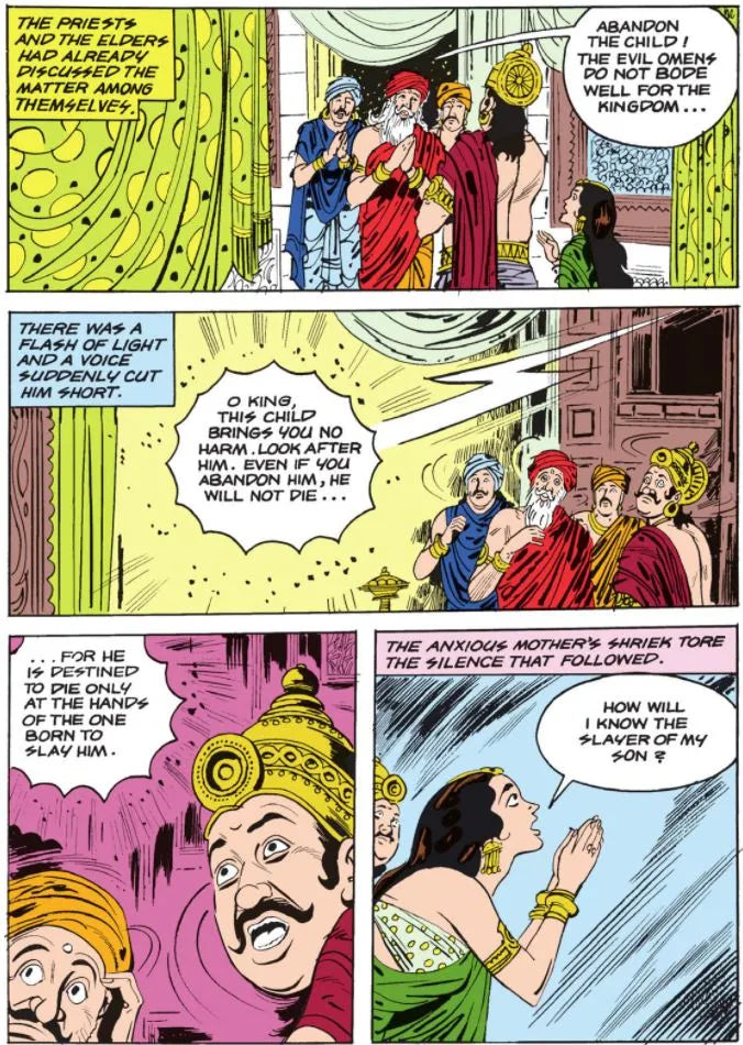 Amar Chitra Katha - Krishna And Shishupala - He was Forgiven a Hunderd Times - Epics and Mythology