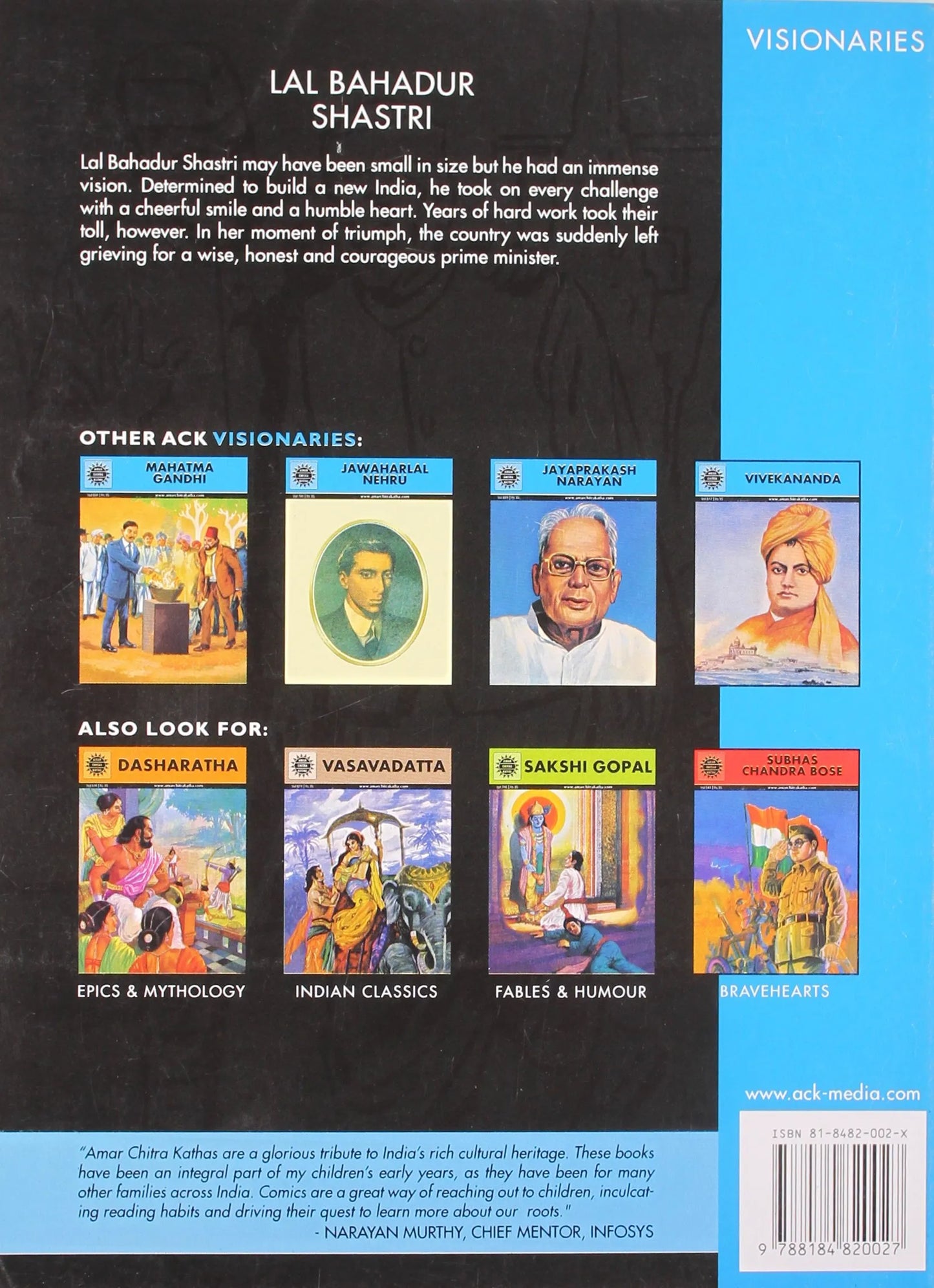 Amar Chitra Katha - Lal Bahadur Shastri - The Gentle Warrior