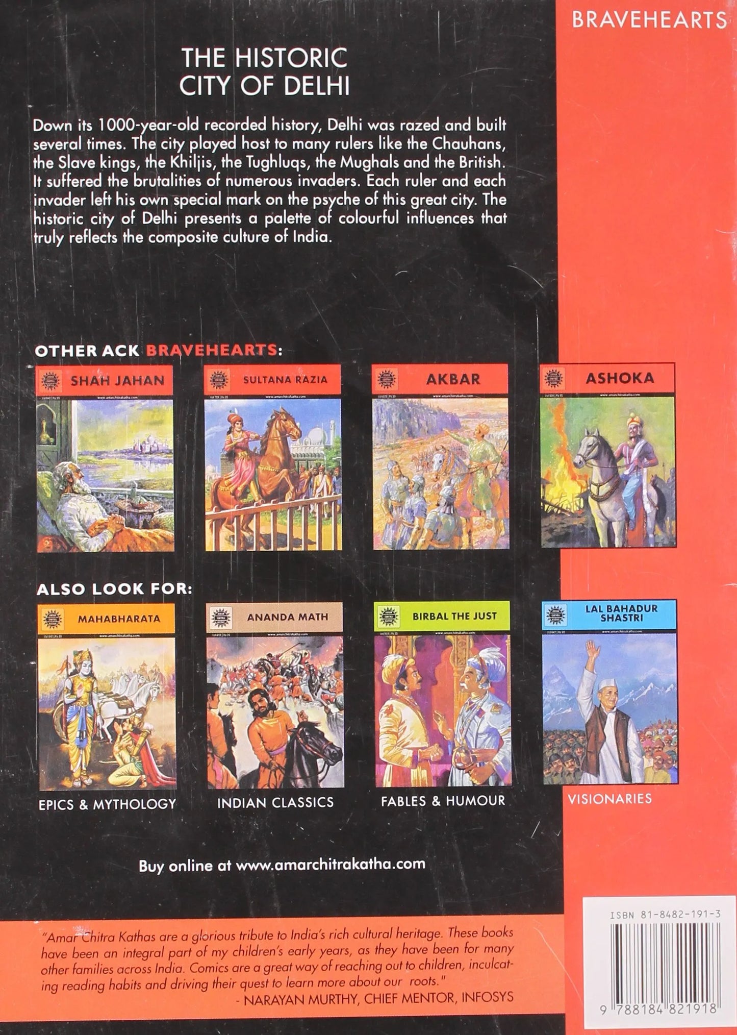 Amar Chitra Katha - The Historic City of Delhi - The Tale of Power and Passion