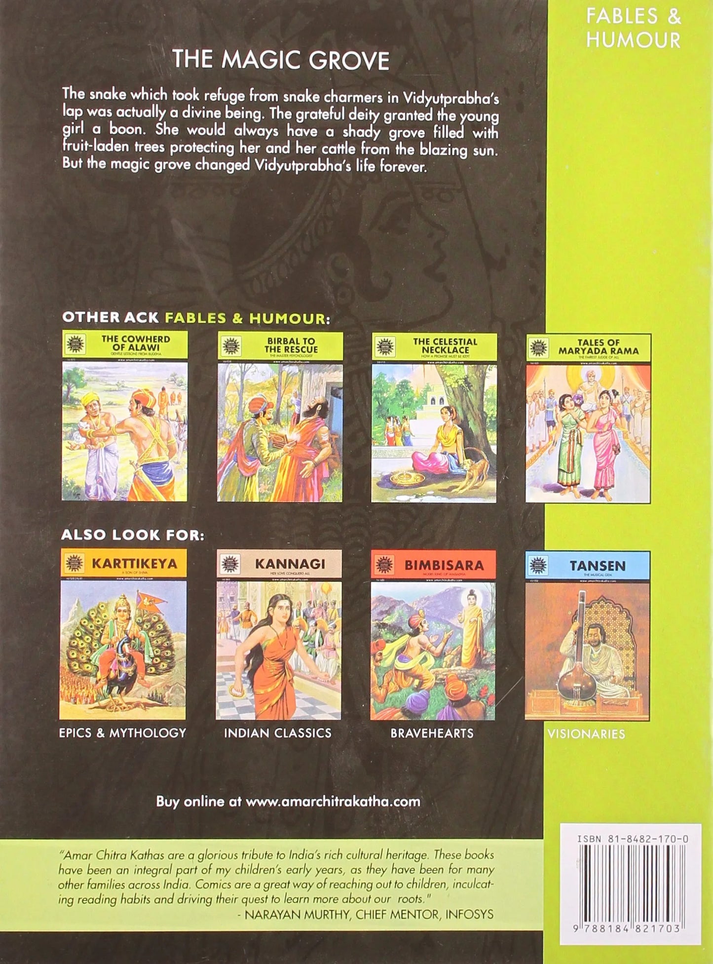 Amar Chitra Katha - The Magic Grove - A Jain Tale About Destiny