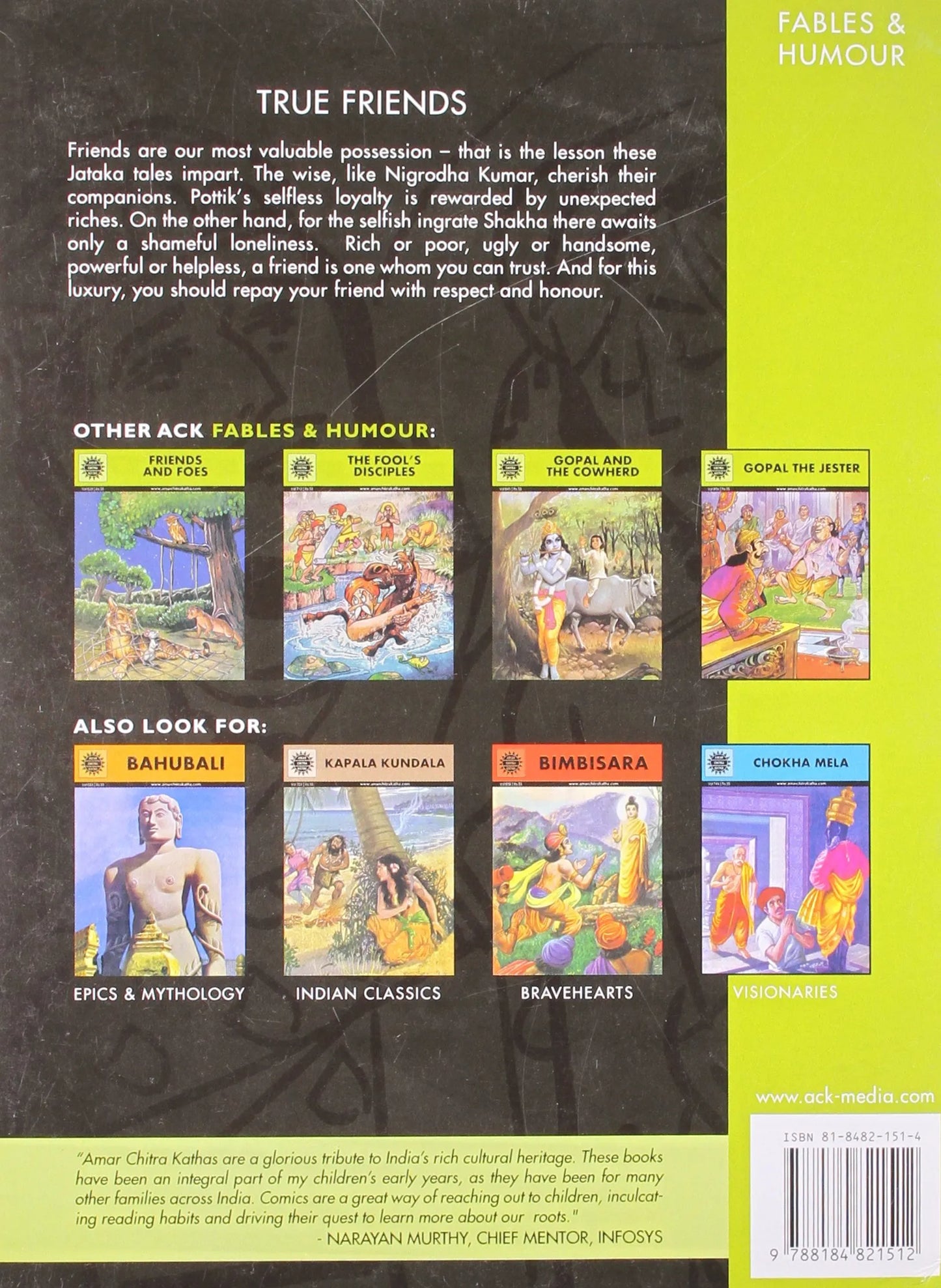 Amar Chitra Katha - True Friends - Jataka Tales of Good Conduct