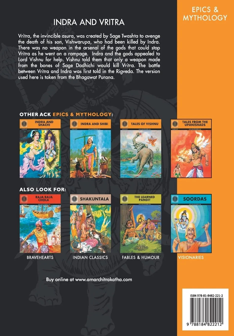 Amar Chitra Katha - Indra and Vritra the demon who terrorised the gods