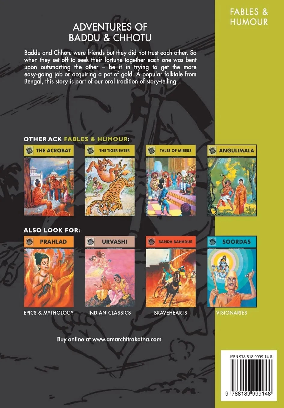 Amar Chitra Katha - The Adventures of Baddu & Chhotu who is the smarter one