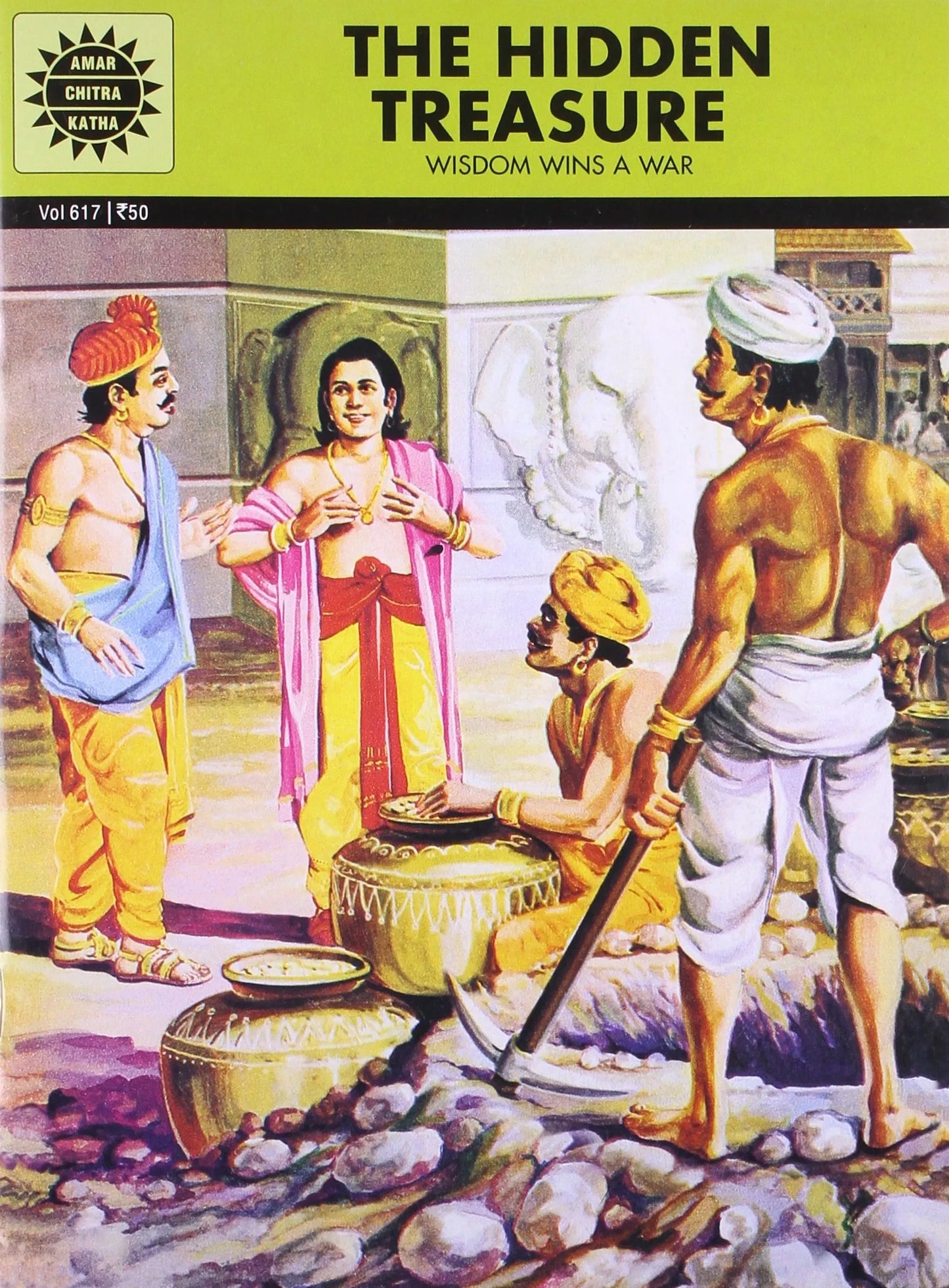 Amar Chitra Katha - The Hidden Treasure - Wisdom Wins A War