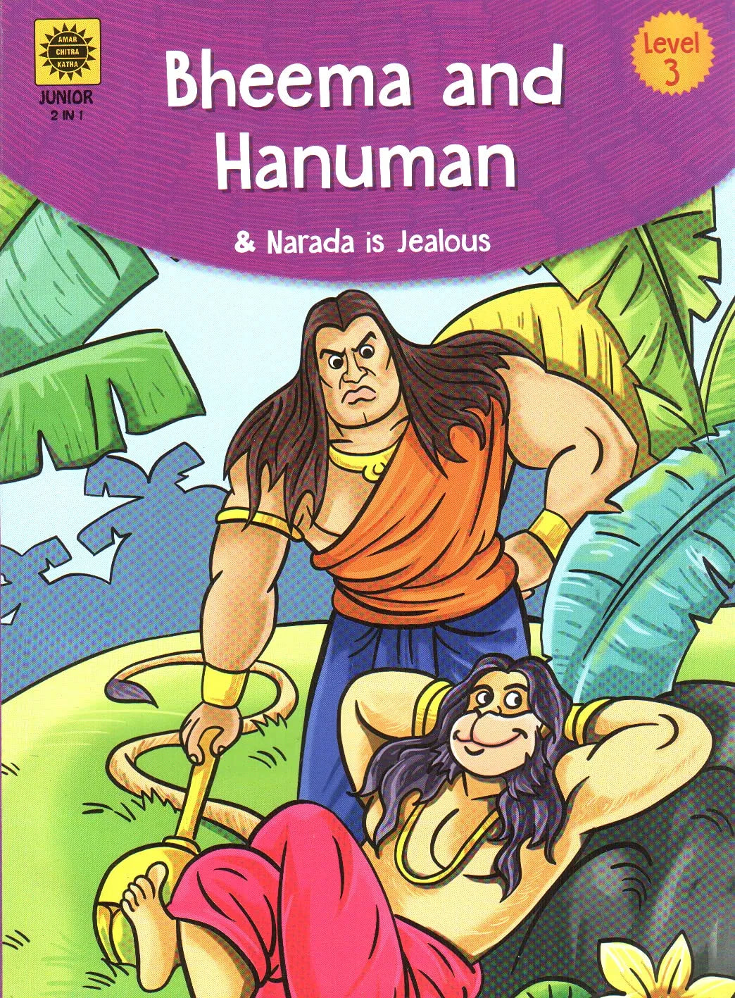 Amar Chitra Katha - Bheema And Hanuman And Narada is Jealous 2 in 1