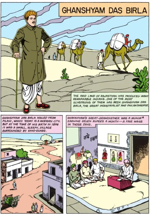 Amar Chitra Katha - Ghanshyamdas Birla - A Builder of Modern India