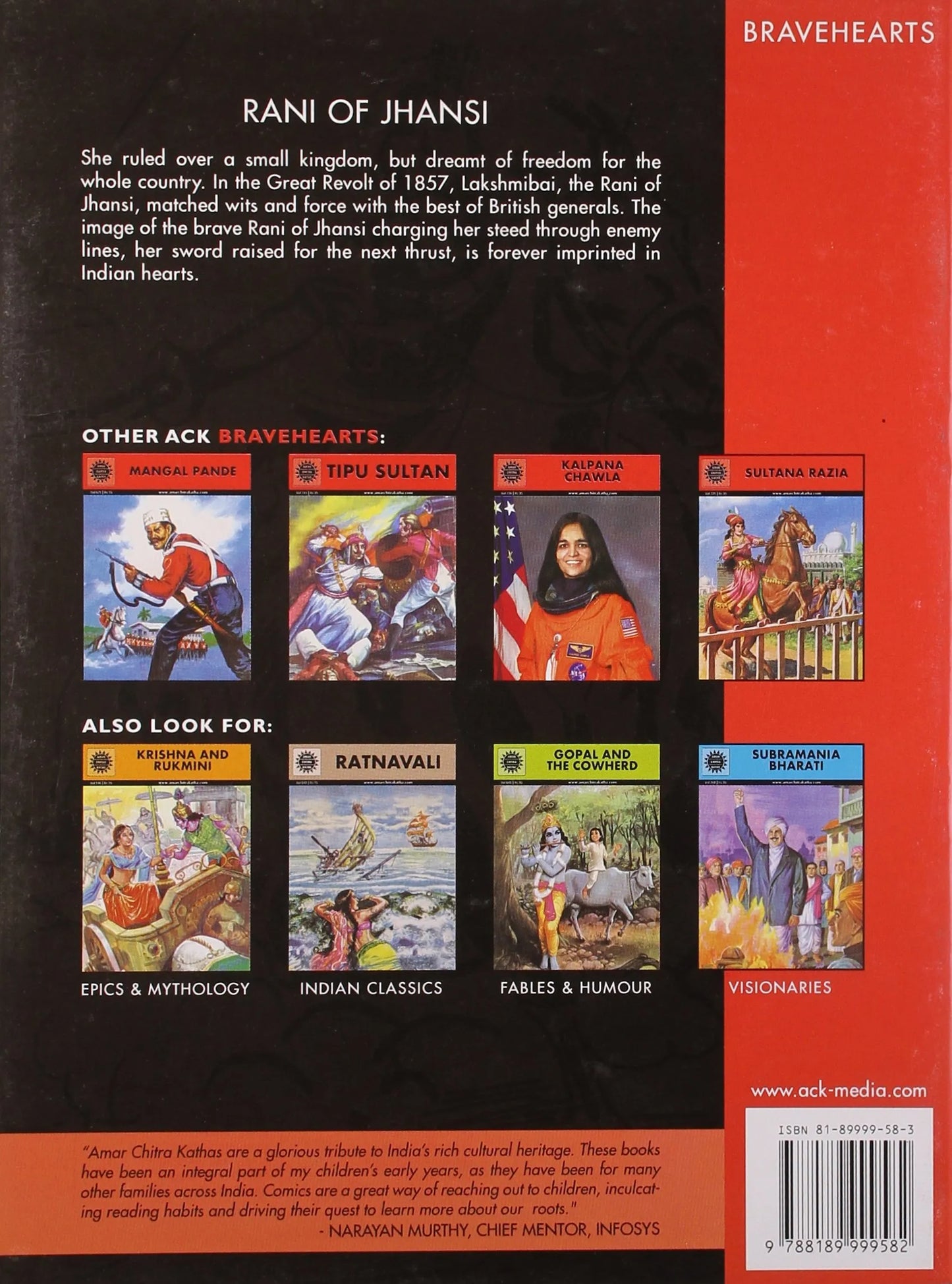 Amar Chitra Katha - Rani of Jhansi - The Flames of Freedom