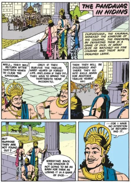 Amar Chitra Katha - The Pandavas in Hiding - outwiting a wily enemy