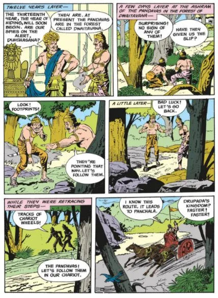 Amar Chitra Katha - The Pandavas in Hiding - outwiting a wily enemy