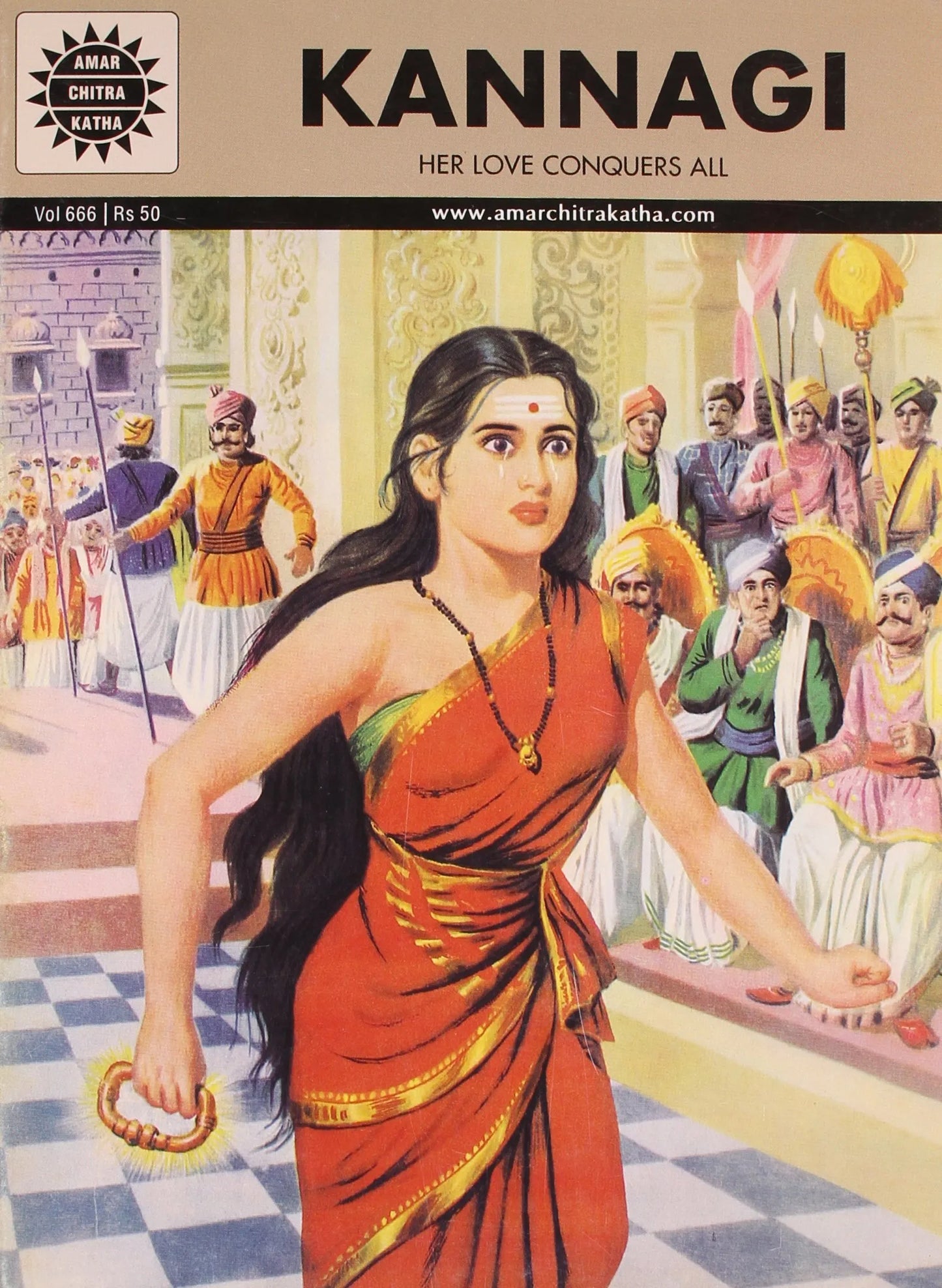 Amar Chitra Katha -Kannagi - Based On A Great Tamil Classic - Her Love Conquers All